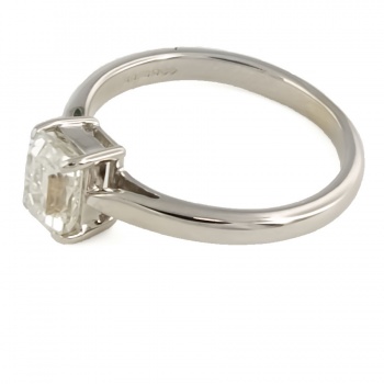 18ct white gold Diamond 1.00ct solitaire Ring size J